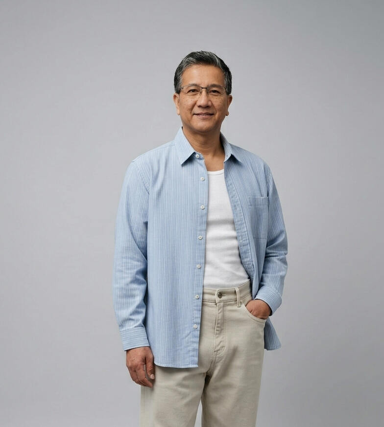 Donn Durante - Author, Speaker, and Career Resilience Expert Donn Durante, memoir author and career resilience expert, professional headshot in light blue shirt